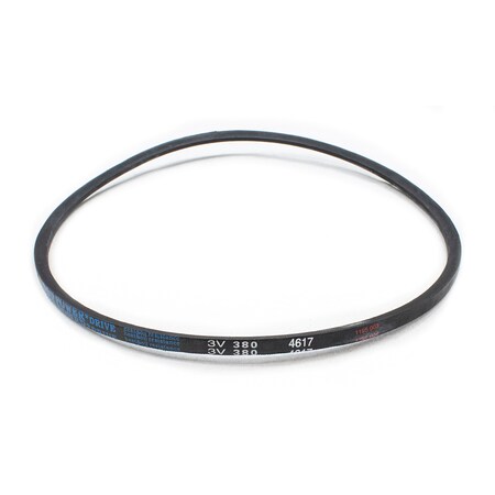 D&D 3V380 Wedge V-Belt, 38 in Outside Length, 3/8 in Top Width, 5/16 in Thickness, 1 Ribs 3V380
